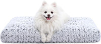 Washable Dog Bed Deluxe Plush Dog Crate Beds Fulffy Comfy Kennel Pad Anti-Slip