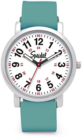 Original Scrub Watch™ for Nurse, Medical Professionals and Students – Various Medical Scrub Colors, Easy Read Dial, Military Time with Second Hand, Silicone Band, Water Resistant