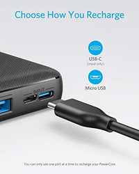 Portable Charger, Power Bank, 20K Battery Pack with PowerIQ Technology and USB-C (Recharging Only) for iPhone 15/15 Plus/15 Pro/15 Pro Max, iPhone 14/13/12 Series, Samsung Galaxy (Black)