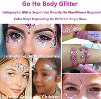 Pink Body Glitter Gel,Singer Concerts Pink Face Glitter Makeup,Holographic Long Lasting Chunky Sequins Glitters for Eye Lip Hair Nails,Festival Rave Accessories,03 Pink Glitter 52g