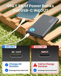 Portable Charger, Slimmest 10000mAh 5V/3A Power Bank