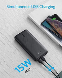 Portable Charger, Power Bank, 20K Battery Pack with PowerIQ Technology and USB-C (Recharging Only) for iPhone 15/15 Plus/15 Pro/15 Pro Max, iPhone 14/13/12 Series, Samsung Galaxy (Black)