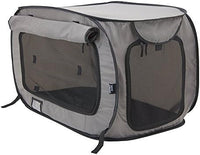 SportPet Designs Large Pop Open Kennel, Portable Cat Cage Kennel, Waterproof Pet bed, Carrier Collection