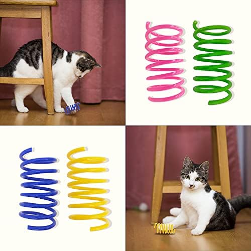 Cat Spring Toys, 30 Pack Cat Spiral Springs for Indoor Cats