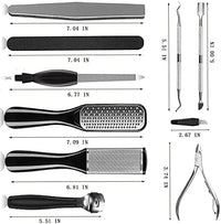 Professional Pedicure Tools Set, 26 in 1 Stainless Steel Foot Care Kit Foot Rasp Dead Skin Remover Pedicure Kit,Foot File Kit Foot Callus Remover, for Men Women Travel