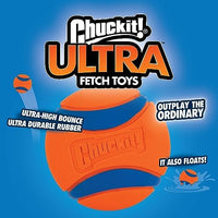 Ultra Ball Dog Toy, Medium (2.5 Inch Diameter) Pack of 2