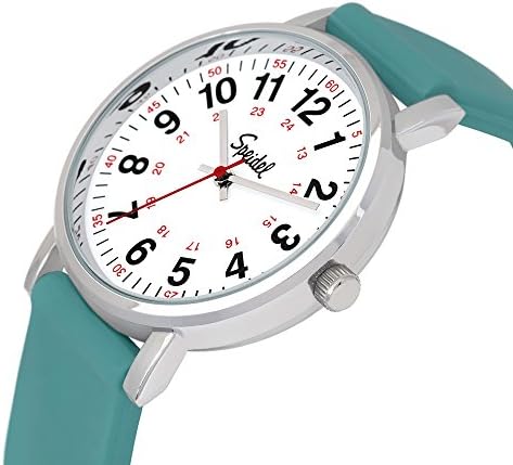 Original Scrub Watch™ for Nurse, Medical Professionals and Students – Various Medical Scrub Colors, Easy Read Dial, Military Time with Second Hand, Silicone Band, Water Resistant