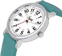 Original Scrub Watch™ for Nurse, Medical Professionals and Students – Various Medical Scrub Colors, Easy Read Dial, Military Time with Second Hand, Silicone Band, Water Resistant