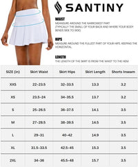 Pleated Tennis Skirt for Women with 4 Pockets Women's High Waisted Athletic Golf Skorts Skirts for Running Casual