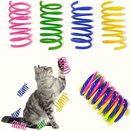 Cat Spring Toys, 30 Pack Cat Spiral Springs for Indoor Cats