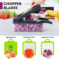 Vegetable Chopper, Pro Onion Chopper, Multifunctional 13 in 1 Food Chopper, Kitchen Vegetable Slicer Dicer Cutter