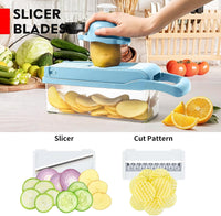 Vegetable Chopper, Pro Onion Chopper, Multifunctional 13 in 1 Food Chopper, Kitchen Vegetable Slicer Dicer Cutter