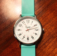 Original Scrub Watch™ for Nurse, Medical Professionals and Students – Various Medical Scrub Colors, Easy Read Dial, Military Time with Second Hand, Silicone Band, Water Resistant