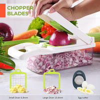 Vegetable Chopper, Pro Onion Chopper, Multifunctional 13 in 1 Food Chopper, Kitchen Vegetable Slicer Dicer Cutter