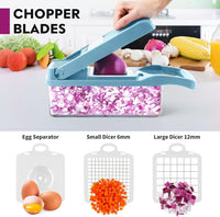 Vegetable Chopper, Pro Onion Chopper, Multifunctional 13 in 1 Food Chopper, Kitchen Vegetable Slicer Dicer Cutter