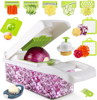 Vegetable Chopper, Pro Onion Chopper, Multifunctional 13 in 1 Food Chopper, Kitchen Vegetable Slicer Dicer Cutter