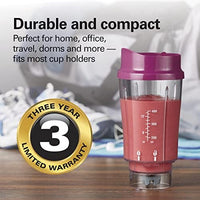 Beach Portable Blender for Shakes and Smoothies with 14 Oz BPA Free Travel Cup and Lid