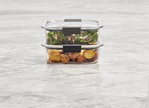 Brilliance BPA Free Food Storage Containers with Lids, Airtight, for Lunch, Meal Prep, and Leftovers