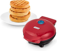 Mini Maker for Individual Waffles, Hash Browns, Keto Chaffles with Easy to Clean, Non-Stick Surfaces