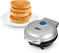 Mini Maker for Individual Waffles, Hash Browns, Keto Chaffles with Easy to Clean, Non-Stick Surfaces