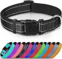 Reflective Dog Collar,Soft Neoprene Padded Breathable Nylon Pet Collar