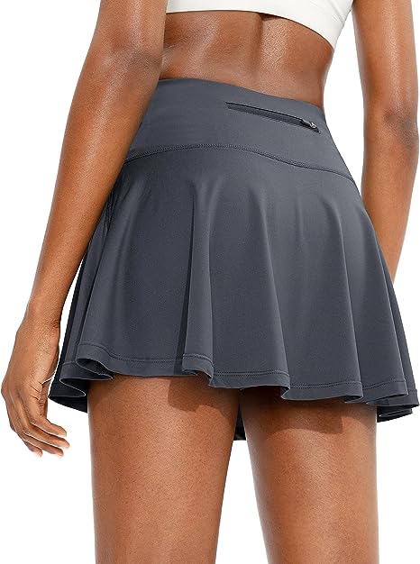 Pleated Tennis Skirt for Women with 4 Pockets Women's High Waisted Athletic Golf Skorts Skirts for Running Casual