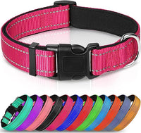 Reflective Dog Collar,Soft Neoprene Padded Breathable Nylon Pet Collar