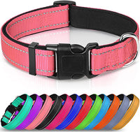 Reflective Dog Collar,Soft Neoprene Padded Breathable Nylon Pet Collar