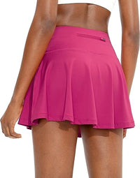 Pleated Tennis Skirt for Women with 4 Pockets Women's High Waisted Athletic Golf Skorts Skirts for Running Casual