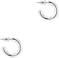 14K Gold Plated Lightweight Chunky Open Hoops | Gold Hoop Earrings for Women